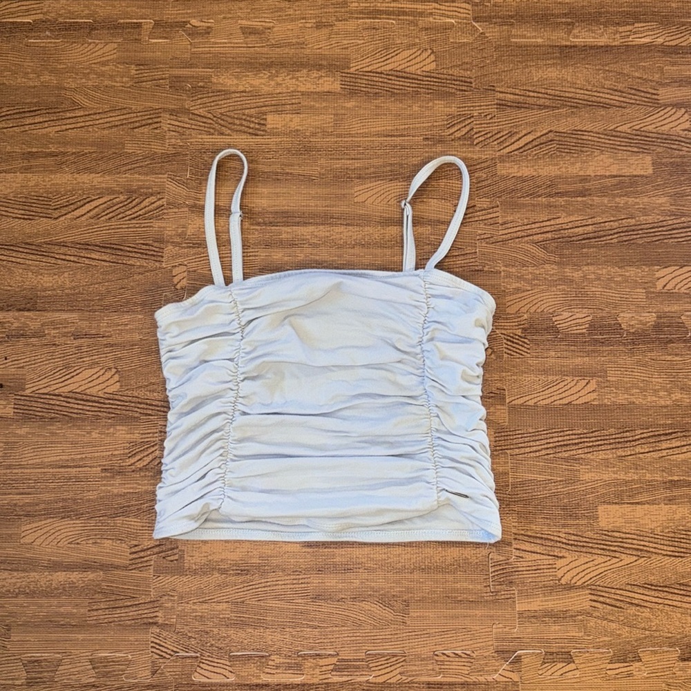 HOLLISTER SMALL LIGHT BLUE/PURPLE TANK TOP WITH ADJUSTABLE STRAPS